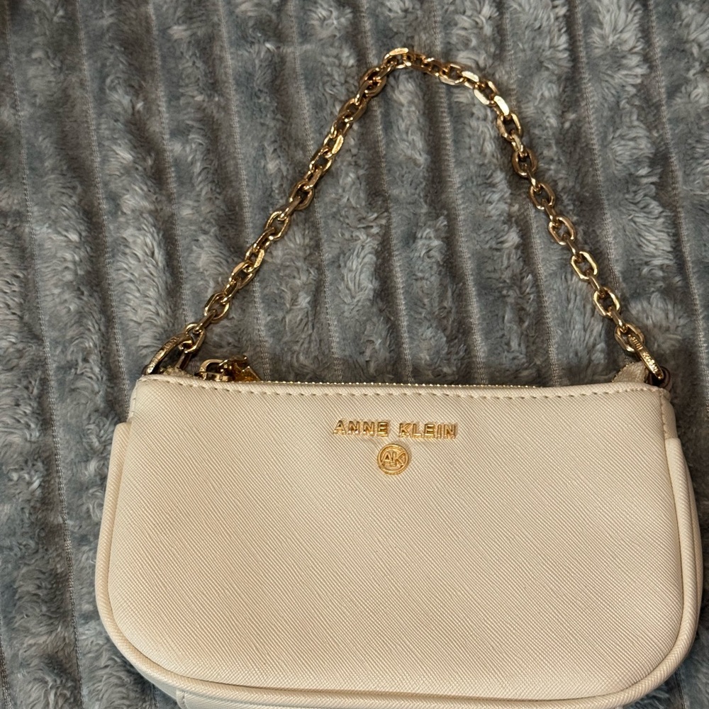 Anne Klein Cream Chain Shoulder Bag - Picture 7 of 12